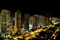 Paisagem noturna da cidade